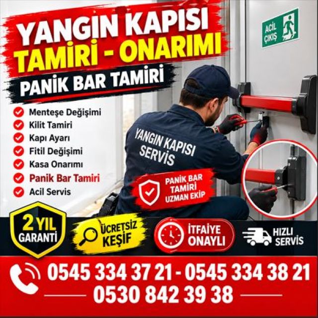 Yangın Kapısı Panik Bar Tamiri